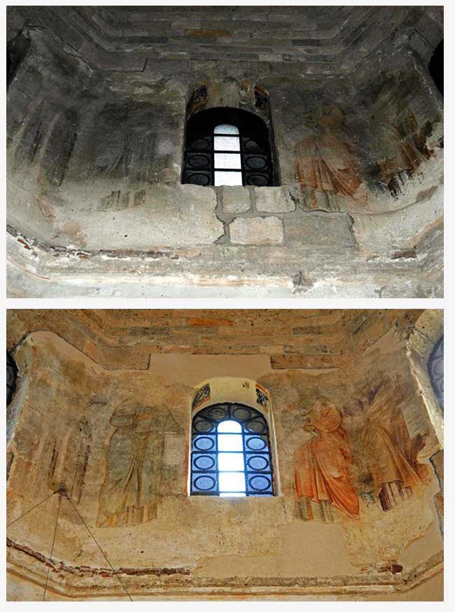 Obavljeni konzervatorsko restauratorski radovi na živopisu u naosu crkve Sv. Blagoveštenja manastira Gradac