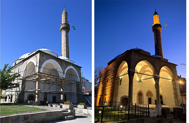 Pogled sa severne strane (pre i posle radova)