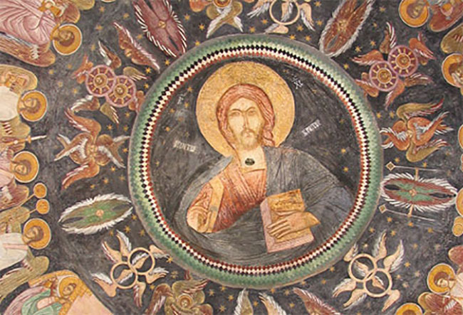 Izgled kompozicije„Hristos Pantokrator“ nakon radova