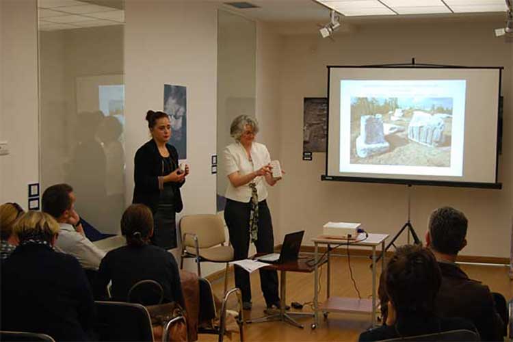 The Museum inPrijepolje, presentation of „Strategy for the Preservation of Stećci Tombstones“, Ms. Marija Radovanovićand Ms.Maja Đorđević